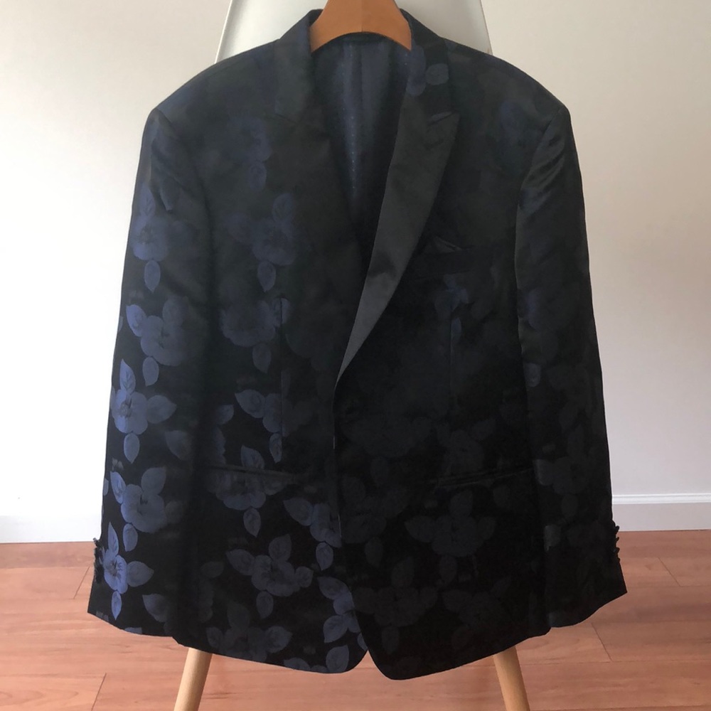 Men’s Tallia Metallic Jacquard Dinner Jacket